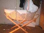 moses basket for sale moses basket cream with brown....