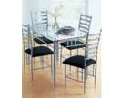 Gorgeous Glass top dining table set